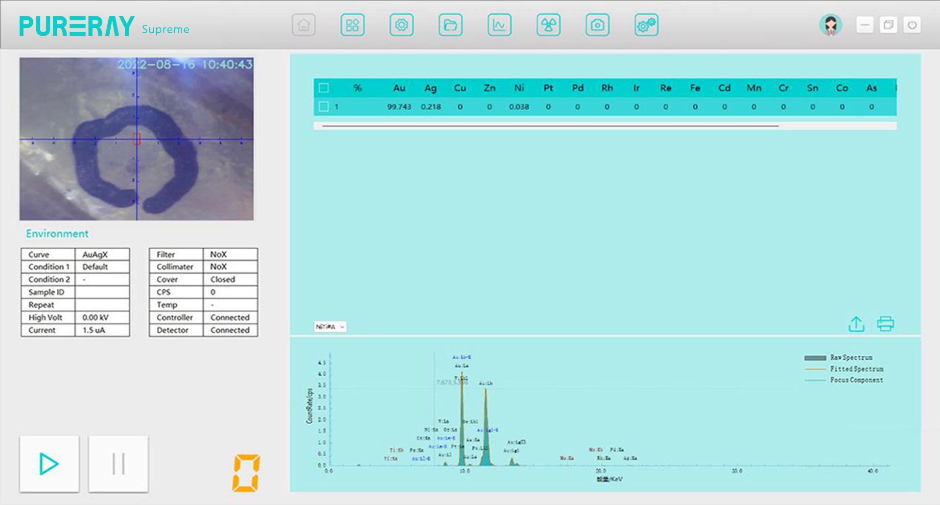 Detecting rhenium and tungsten adulterated in gold
